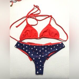 Rare Lolli swim ahoy bow set-S,L